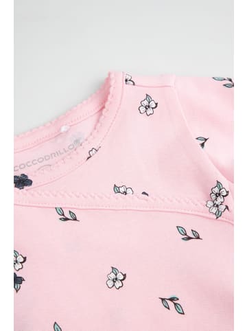 Coccodrillo Wickelbody mit langen Ärmeln in gedämpftes Rosa