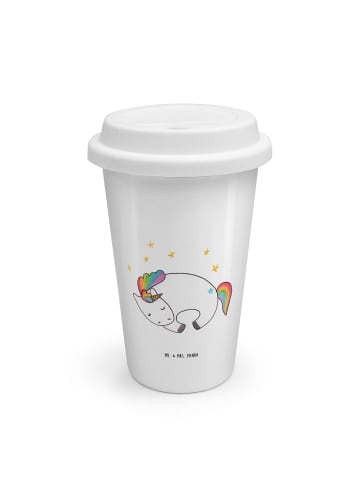 Mr. & Mrs. Panda Coffee To Go Becher Einhorn Nacht ohne Spruch in Weiß