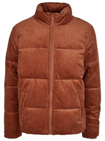 Urban Classics Urban Classics Herren Boxy Corduroy Puffer Jacket in toffee