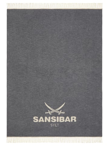 Sansibar Wohndecke Jacquard Scotch in Anthrazit