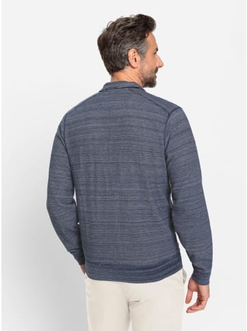 WITT WEIDEN Sweatjacke in dunkelblau-hellgrau-meliert