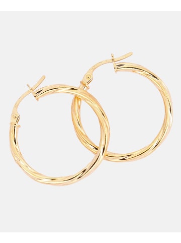 Vanlere Creolen aus 375 Gelbgold