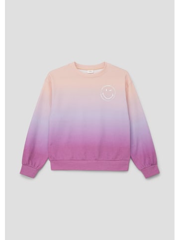 s.Oliver Sweatshirt langarm in Lila-mehrfarbig