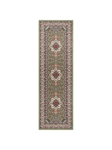 Nouristan Orientalischer Kurzflor Teppich Parun Täbriz Grün