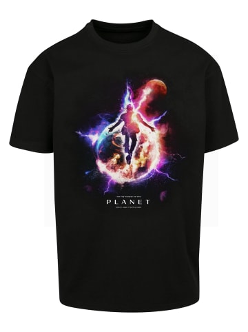 Mister Tee Mister Tee Unisex Electric Planet Oversize Tee in black
