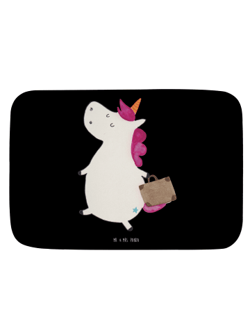 Mr. & Mrs. Panda Badteppich Einhorn Koffer ohne Spruch in Schwarz