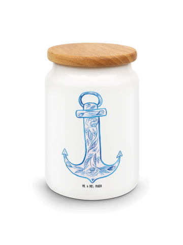 Mr. & Mrs. Panda Dose Anker Blau ohne Spruch in Weiß