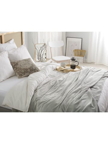Beliani Kuscheldecke SAITLER in Grau - (W) 150 x (H) 2 x (L) 200 cm