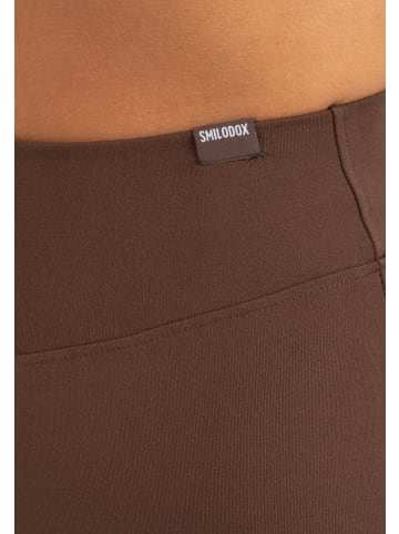 SMILODOX Leggings Ravela in Braun