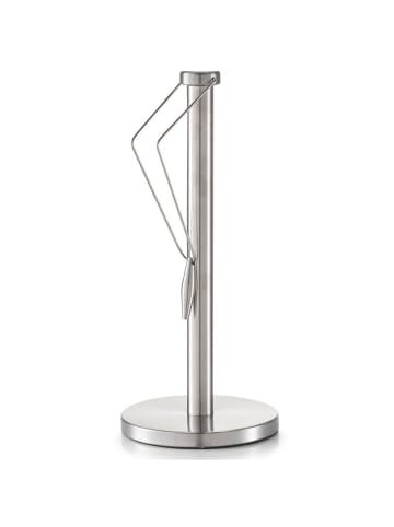 Zeller Küchenrollenhalter AELTRA - Edelstahl in Silbern, Ø 15 x 34 cm