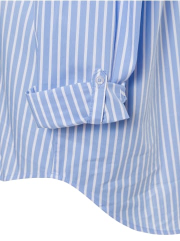 Marie Lund Bluse in hellblau weiß