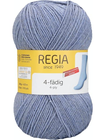 Regia Handstrickgarne 4-fädig Uni, 100g in Graublau Meliert