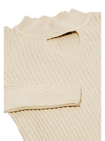 NAEMI Damen Strickpullover in Wollweiss