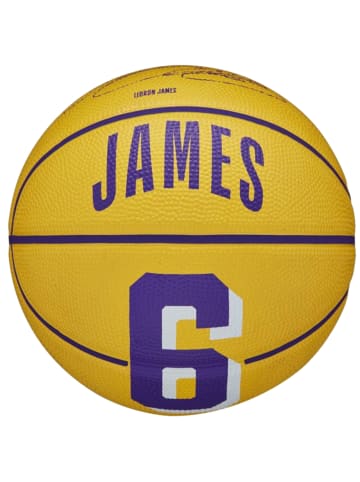 Wilson Wilson NBA Player Icon LeBron James Mini Ball in Gelb