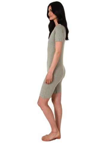 NORMANN Pflegebody kurzarm Bereißverschluss - 65802 in grau