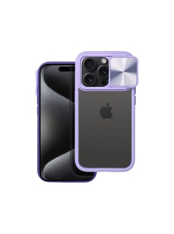 COFI 1453 CamSlider Handyhülle mit Kameraschutz kompatibel mit iPhone 16 Lila in Lila