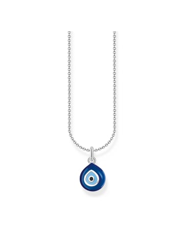 Thomas Sabo Kette in silber, türkis, blau, schwarz