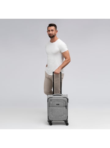 Redolz Essentials 12 CABIN 4 Rollen Kabinentrolley 55 cm grey2