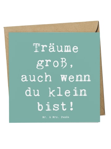 Mr. & Mrs. Panda Einladungskarte Spruch Alleine schlafen lernen ... in Meeresbrise