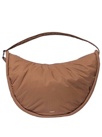 SANDQVIST Curve Half Moon Bag L - Umhängetasche 42 cm (black) in dark taupe