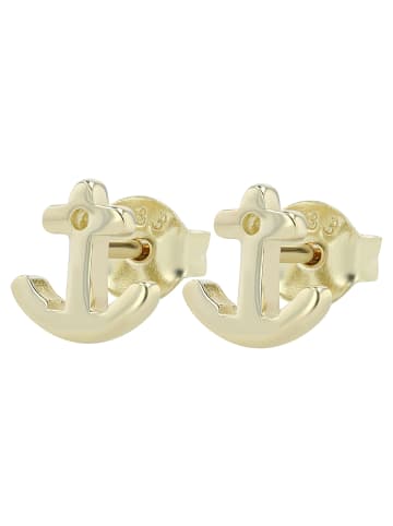 Adeliás Damen Ohrringe – Ohrstecker aus 333 Gold in gold