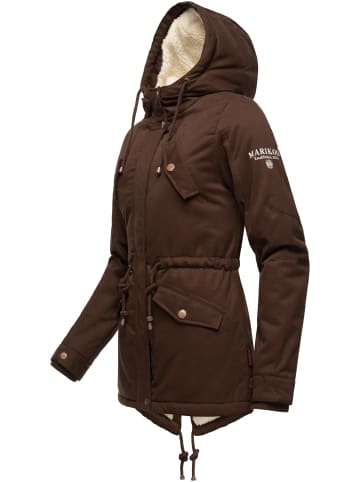 Marikoo Winterjacke Manolya in Dark Choco