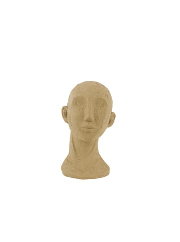 Present Time Ornament Face Art - Sand braun - 14,7x15,4x24,5cm