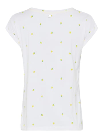 Tamaris T-Shirt in weiß gemustert