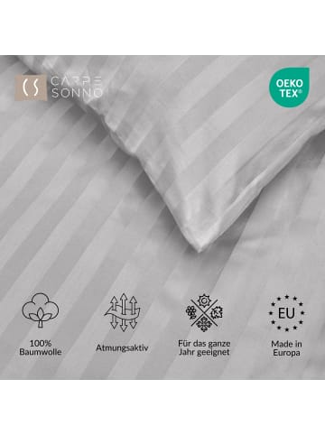 Carpe Sonno Damast Bettwäsche in Silber