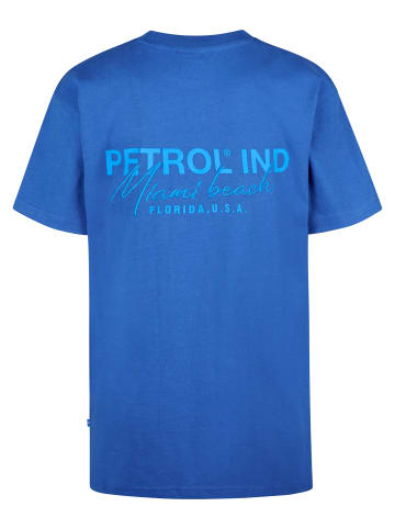 Petrol Industries T-Shirt mit Rückenaufdruck Oceanpoint in Blau