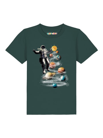wat? Apparel T-Shirt Weltraumreise in Dunkelgrün