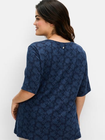 sheego Rundhalsshirt in tiefblau