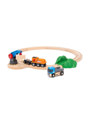 Brio Aktionsspiel BRIO World - Starterset Güterzug mit Kran A Ab 3 Jahre in bunt