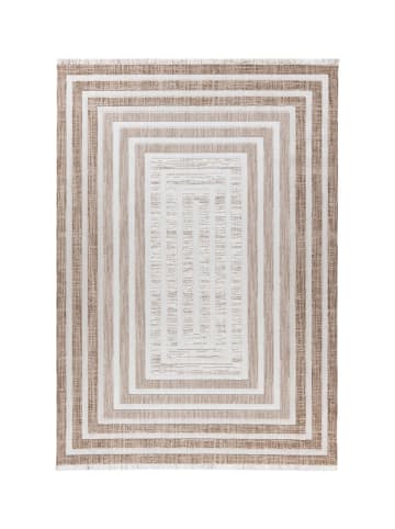Teppich Boss Kurzflor Teppich Stefan 125 - Braun / Beige