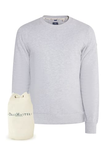 DreiMaster Maritim Sweatshirt + Shopping Bag - Set in Grau Melange