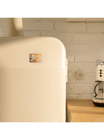 Mr. & Mrs. Panda Kühlschrankmagnet Barkeeper Leidenschaft Design... in Weiß