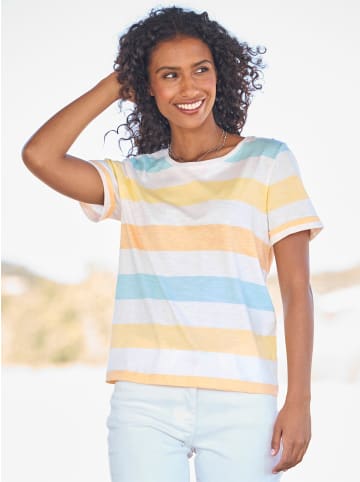 Heine Ringelshirt in apricot-weiß-geringelt