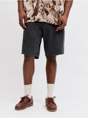 JACK & JONES PLUS Jeans-Shorts in Black Denim