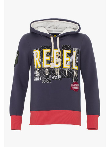 PLUS EIGHTEEN Herren Kapuzenpullover in Petrol