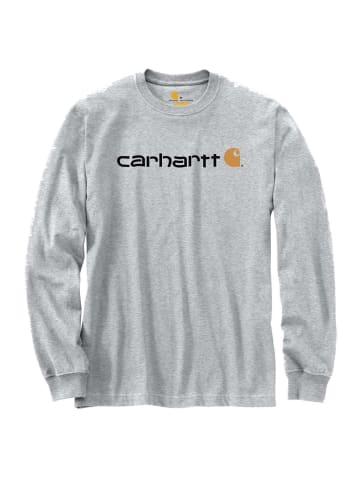 Logo Long Sleeve in HEATHER GREY