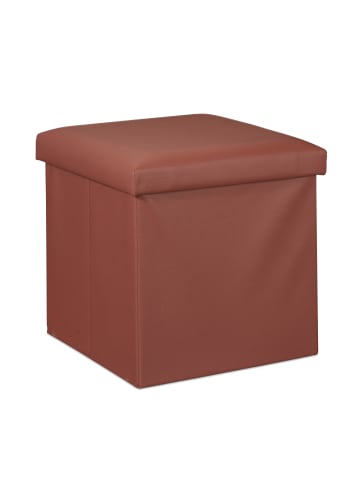 relaxdays Hocker in Braun - (B)38 x (H)38 x (T)38 cm