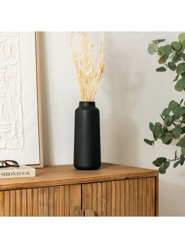 Atmosphera Créateur d'intérieur Keramikvase TILA in Schwarz, Ø 12 cm
