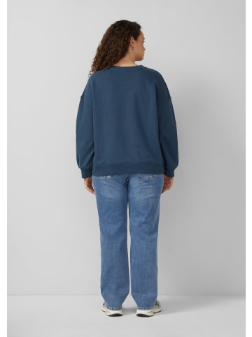 QS Sweatshirt in 58D2_tiefblau