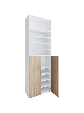 ebuy24 Schuhschrank Lona2XL10DTR weiß Weiß 70 x 39 cm