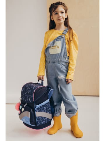 Belmil Premium Schulranzen-Set 5tlg. Smarty Plus "Sapphire" Blau mit Brustgurt