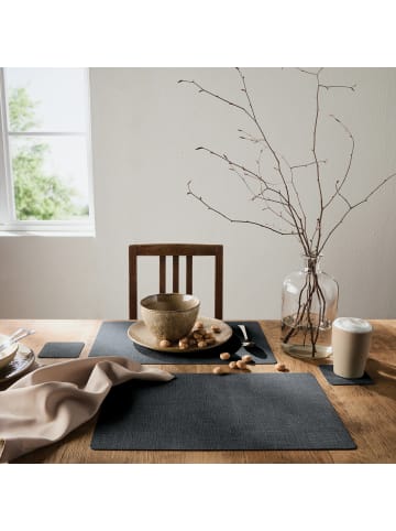 Erwin Müller Tischset 2er-Pack Elvas in anthrazit