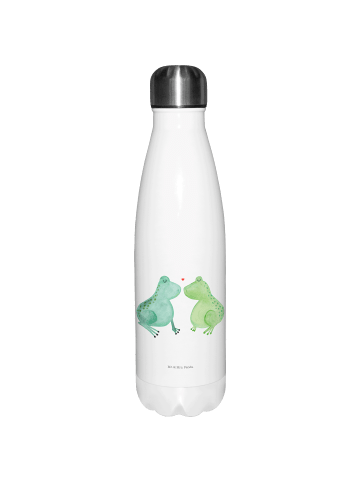 Mr. & Mrs. Panda Wasserflasche Frosch Liebe ohne Spruch in Weiß