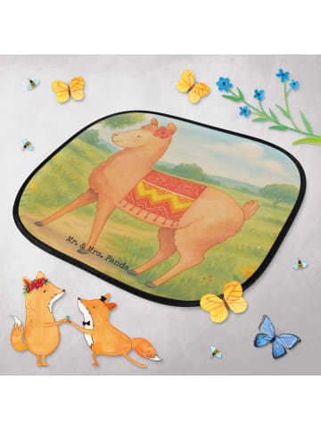 Mr. & Mrs. Panda Sonnenschutz Auto Alpaka Stolz Design ohne Spruch in Weiß