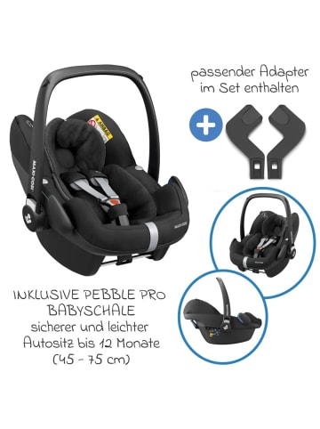 Hauck Buggy Shop N Care inkl. Autositz Pebble in blau,schwarz