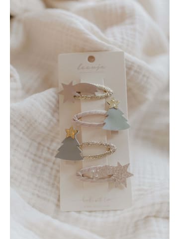leevje Haarspangen christmas tree clips' in beige